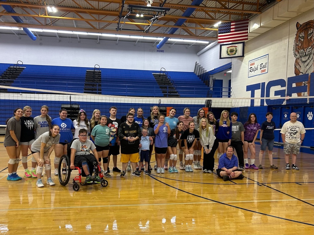 PSHS athletes and coaches helping with Mercer County's Special Olympics event.