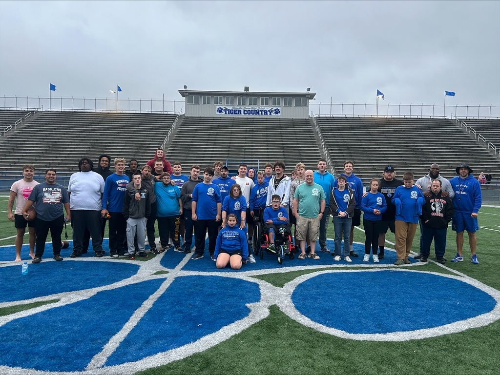 PSHS athletes and coaches helping with Mercer County's Special Olympics event.