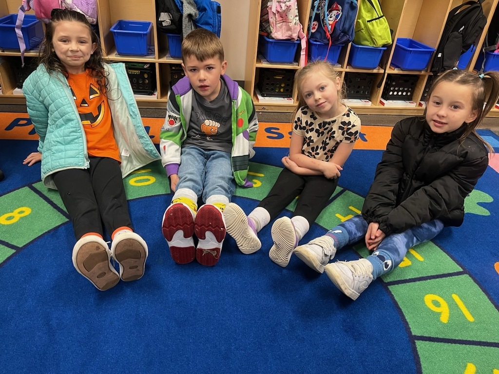 Crazy sock day in Mrs. Duncan's 1st grade! #RedRibbonWeek