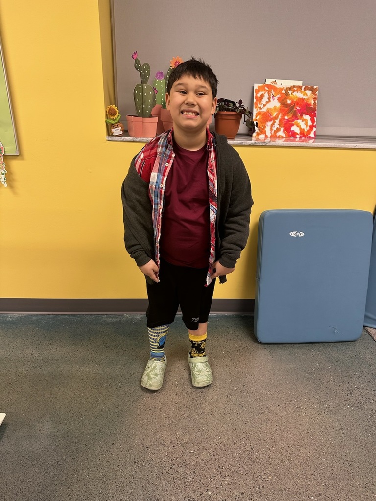 More "silly sock" day fun for Red Ribbon Week!