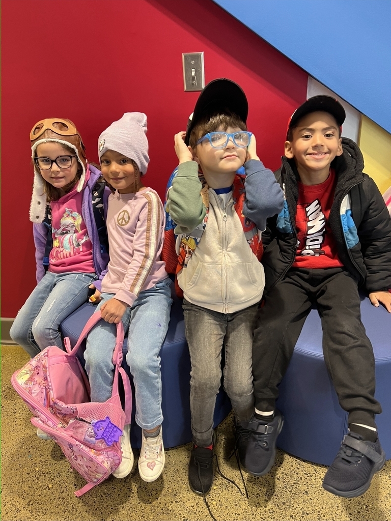 These kindergarteners loved Hat Day!  #RedRibbonWeek