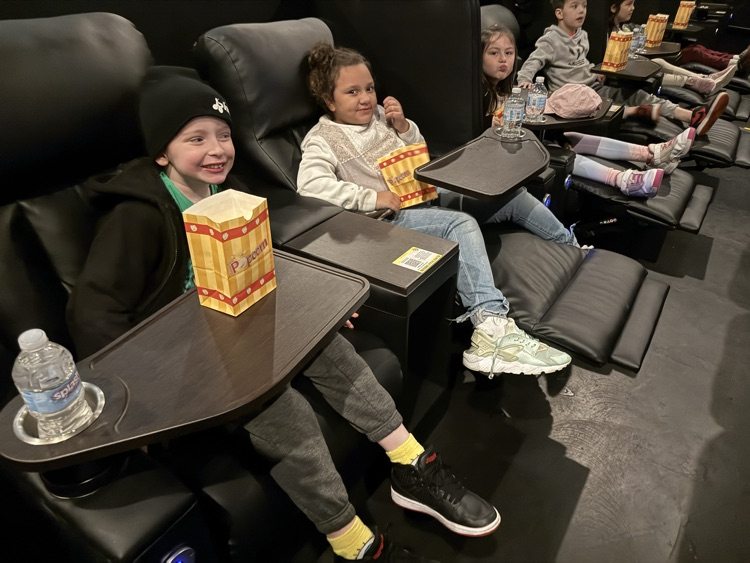 Second and third grade had a great time at the movies watching Grow🎃