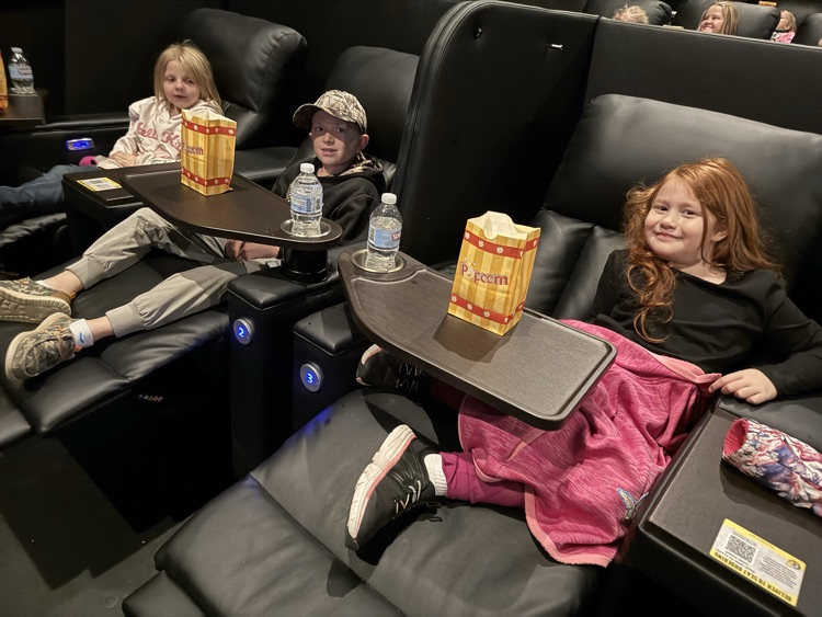 Second and third grade had a great time at the movies watching Grow🎃
