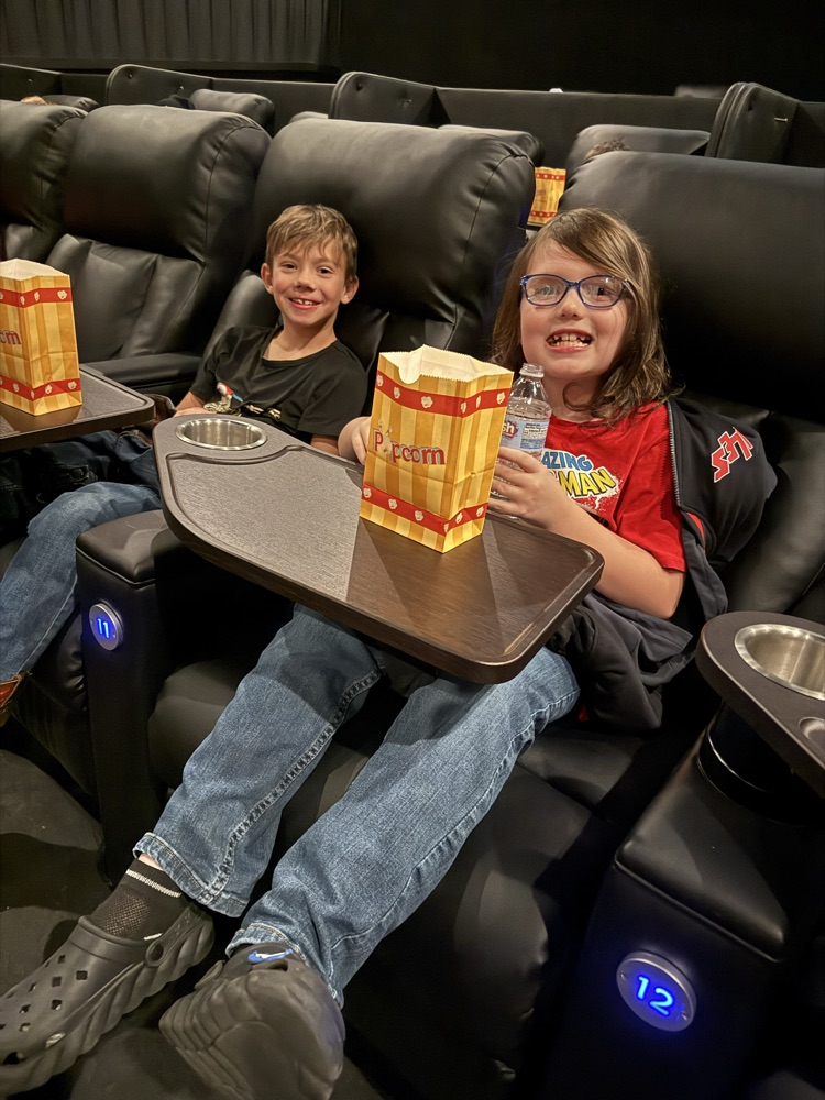 Second and third grade had a great time at the movies watching Grow🎃