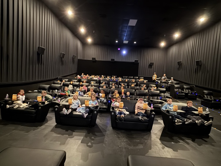 Second and third grade had a great time at the movies watching Grow🎃