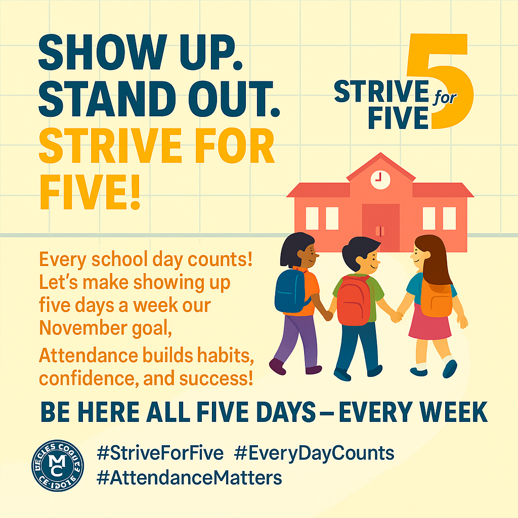 Strive for Five-Attendance flyer