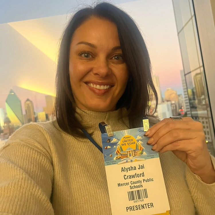 Alysha Crawford at a conference in Dallas Texas