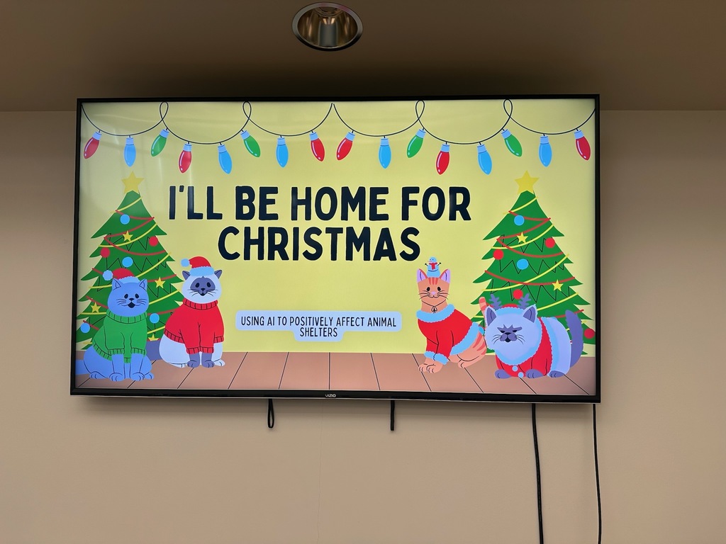 The "I'll Be Home for Christmas" club will positively affect animal shelters through AI/Computer Science.