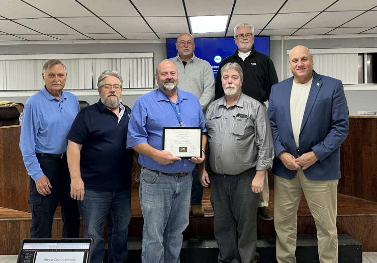 Greg Pruett being recognized