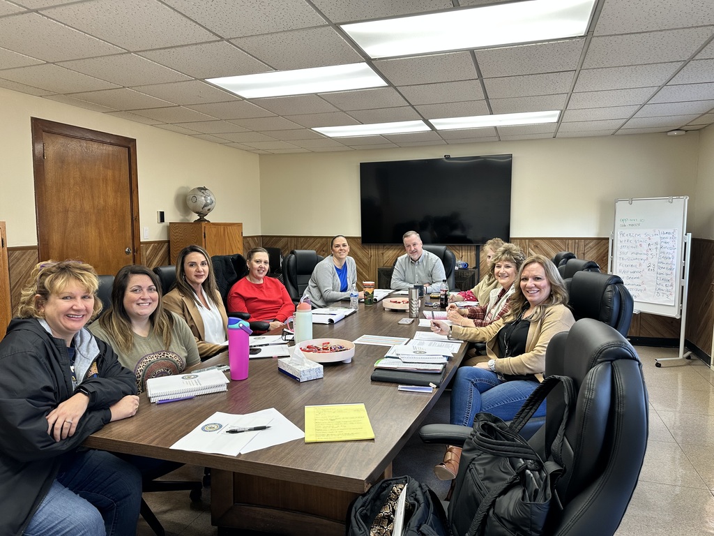 Dr. Adkins meeting with principals