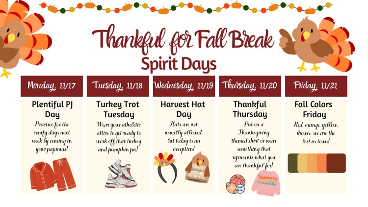Thanksgiving Spirit Week
