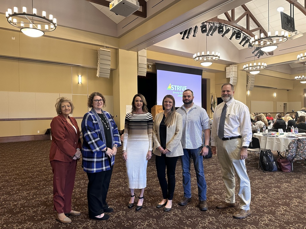 Mercer County Schools' representatives at STRIVE training in Lewisburg today.