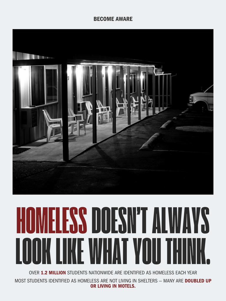 MCTEC Graphic Design student entry for National Homelessness Week.