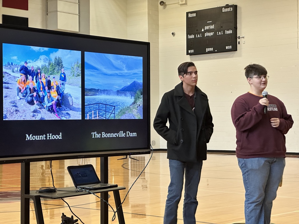 JASON Argonauts presenting at Princeton Middle School and PikeView Middle School to encourage new students to apply for the next expedition
