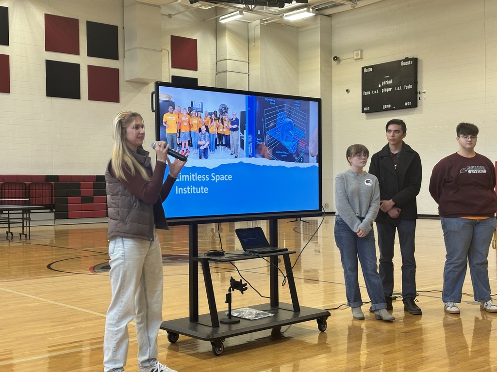 JASON Argonauts presenting at Princeton Middle School and PikeView Middle School to encourage new students to apply for the next expedition