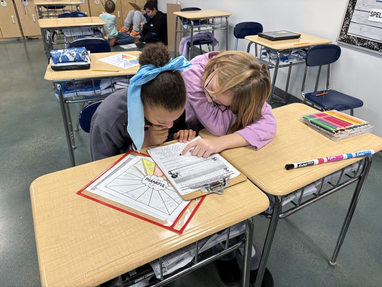 These fourth grade detectives showed off their impressive comprehension skills this morning, and uncovered who stole the golden turkey! Great reading detectives! 