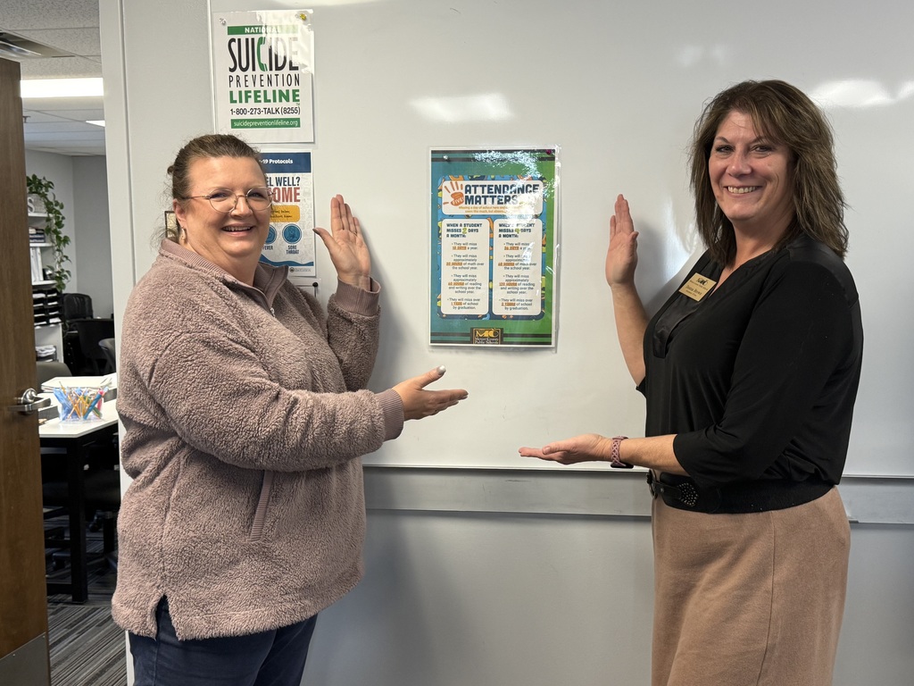 Local business displaying our attendance matters poster