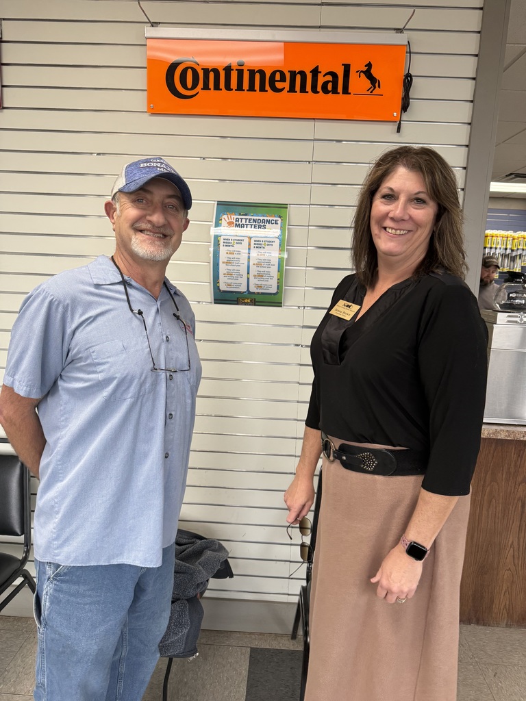 Local business displaying our attendance matters poster