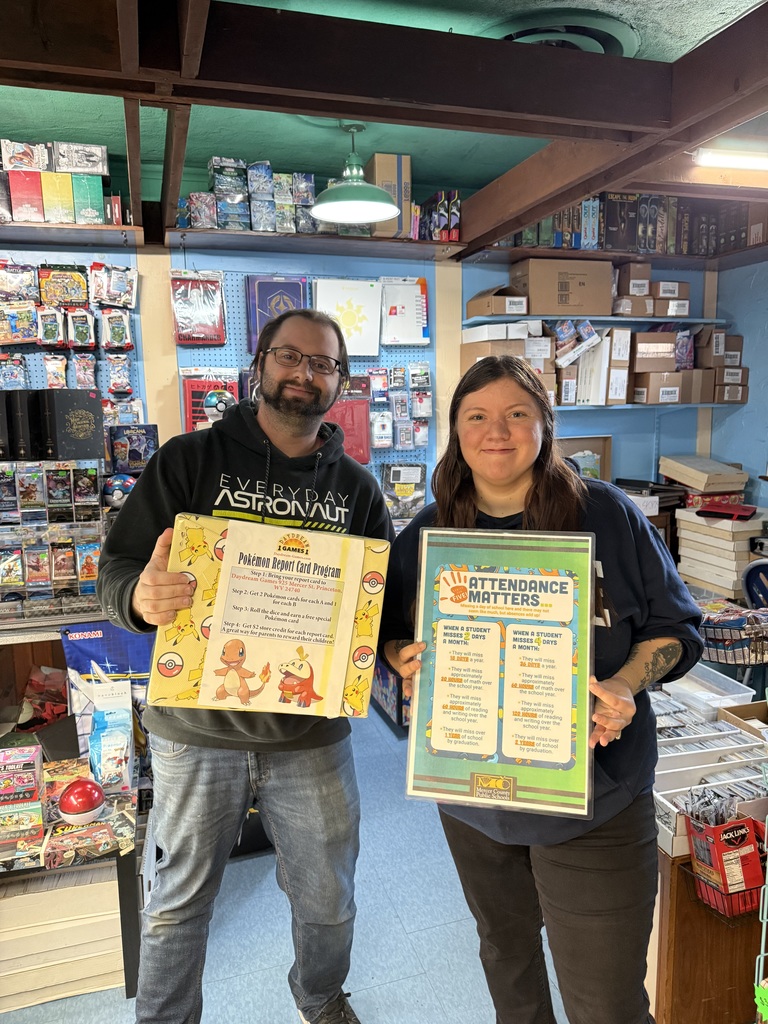 Local business displaying our attendance matters poster