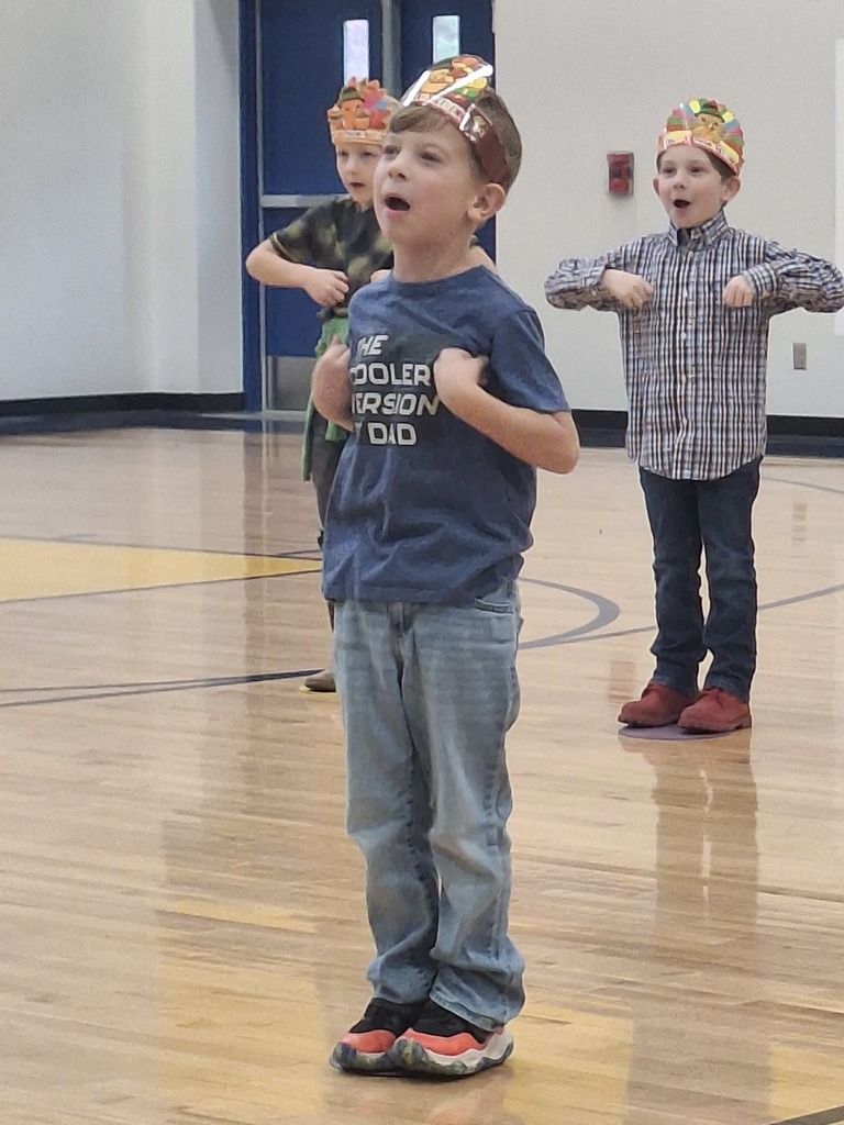 1st Grade did a wonderful job in their Thanksgiving performance!