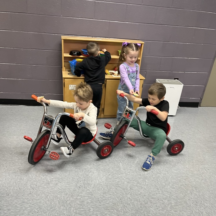 Students enjoying the MCELC Gross Motor Room 