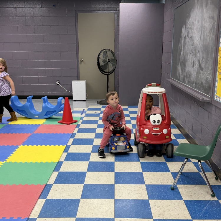 Students enjoying the MCELC Gross Motor Room 