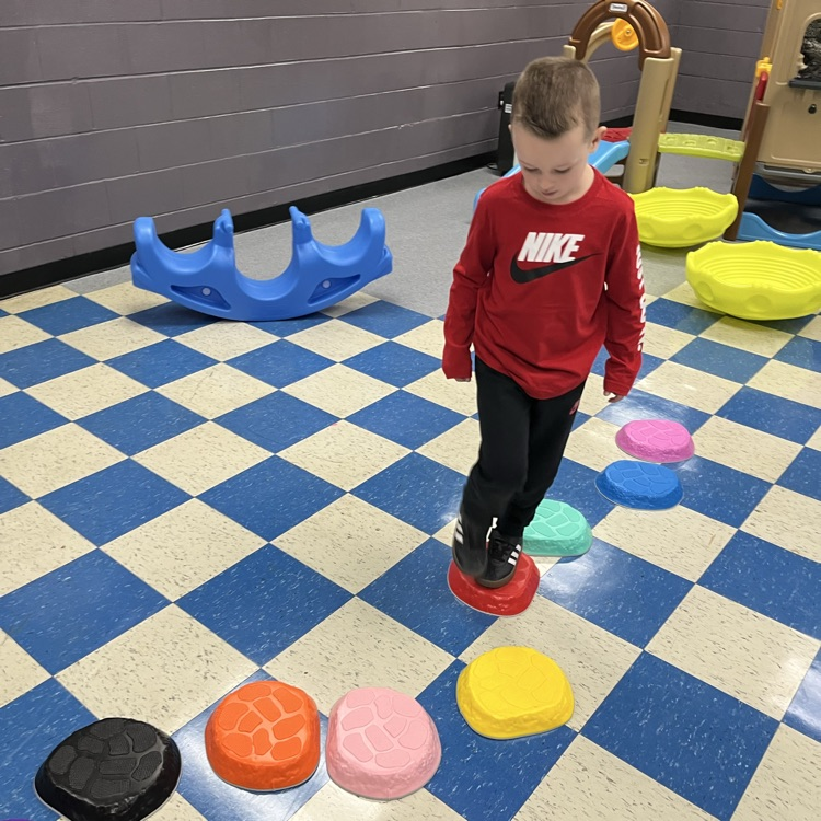 Students enjoying the MCELC Gross Motor Room 