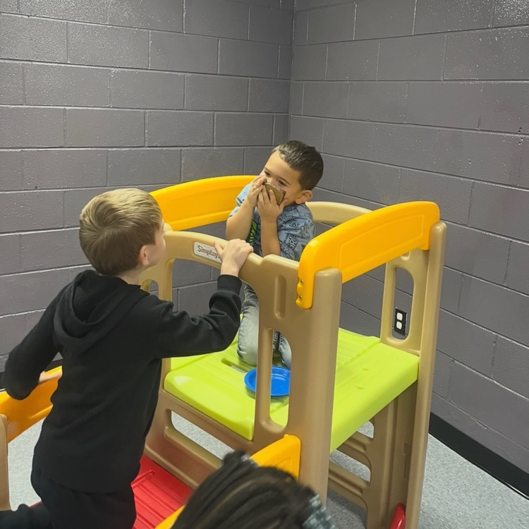 Students enjoying the MCELC Gross Motor Room 