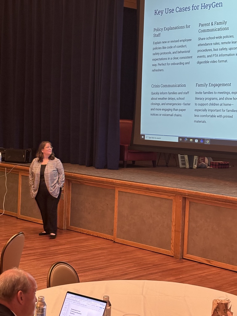 Amy Harrison presenting HeyGen  to WVASA in Wheeling