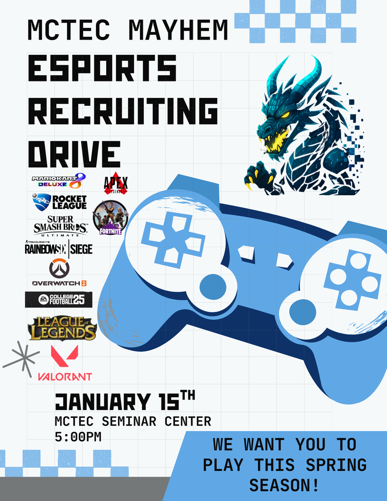 MCTEC eSports Recruiting Drive