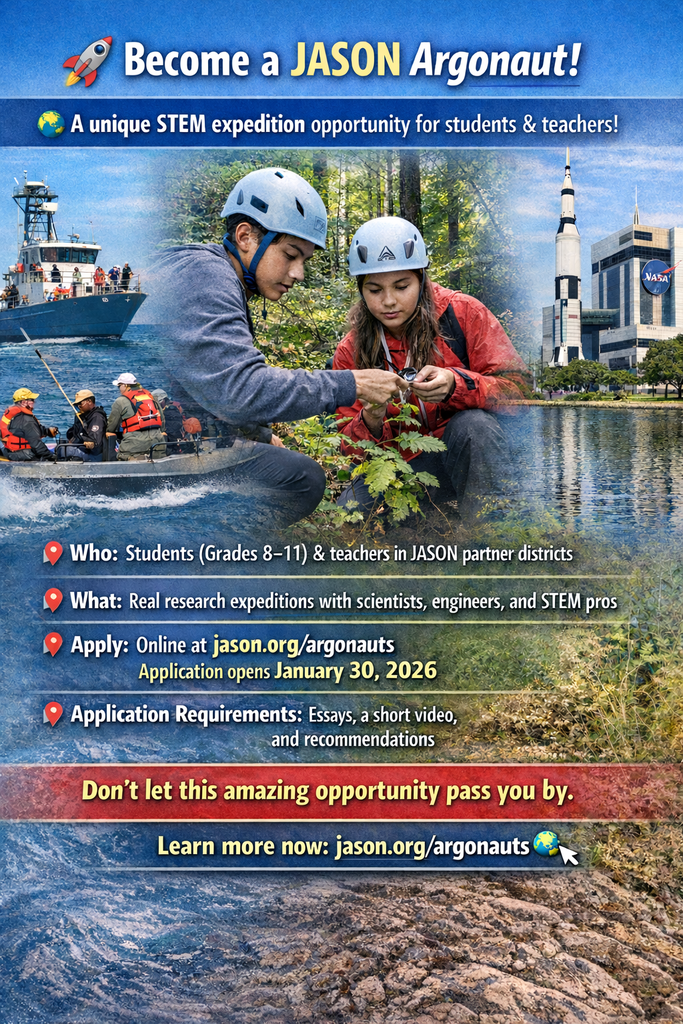 JASON Argonaut poster-Applications open on January 30, 2026