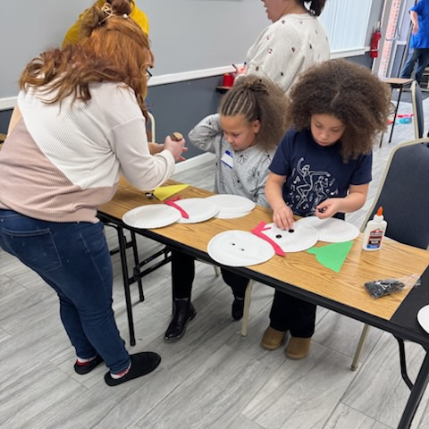 MCPS hearing and vision impaired student party with help from our GROW YOUR OWN students.