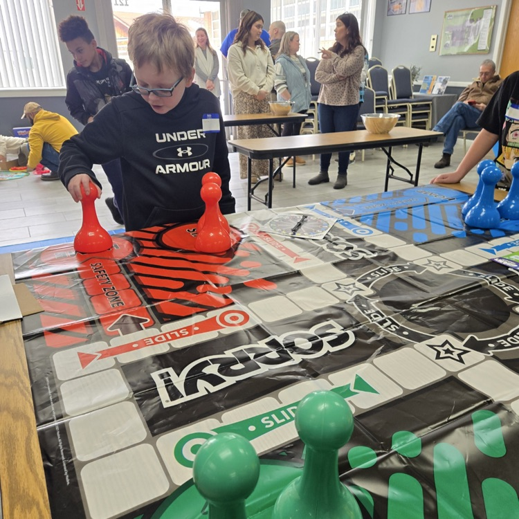 MCPS hearing and vision impaired student party with help from our GROW YOUR OWN students.