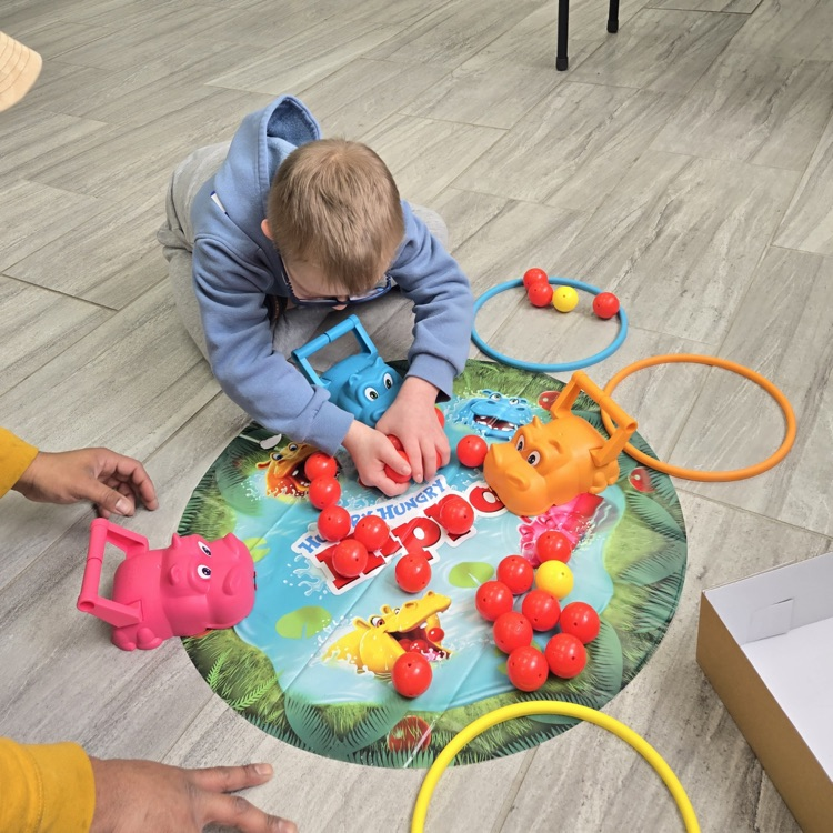 MCPS hearing and vision impaired student party with help from our GROW YOUR OWN students.