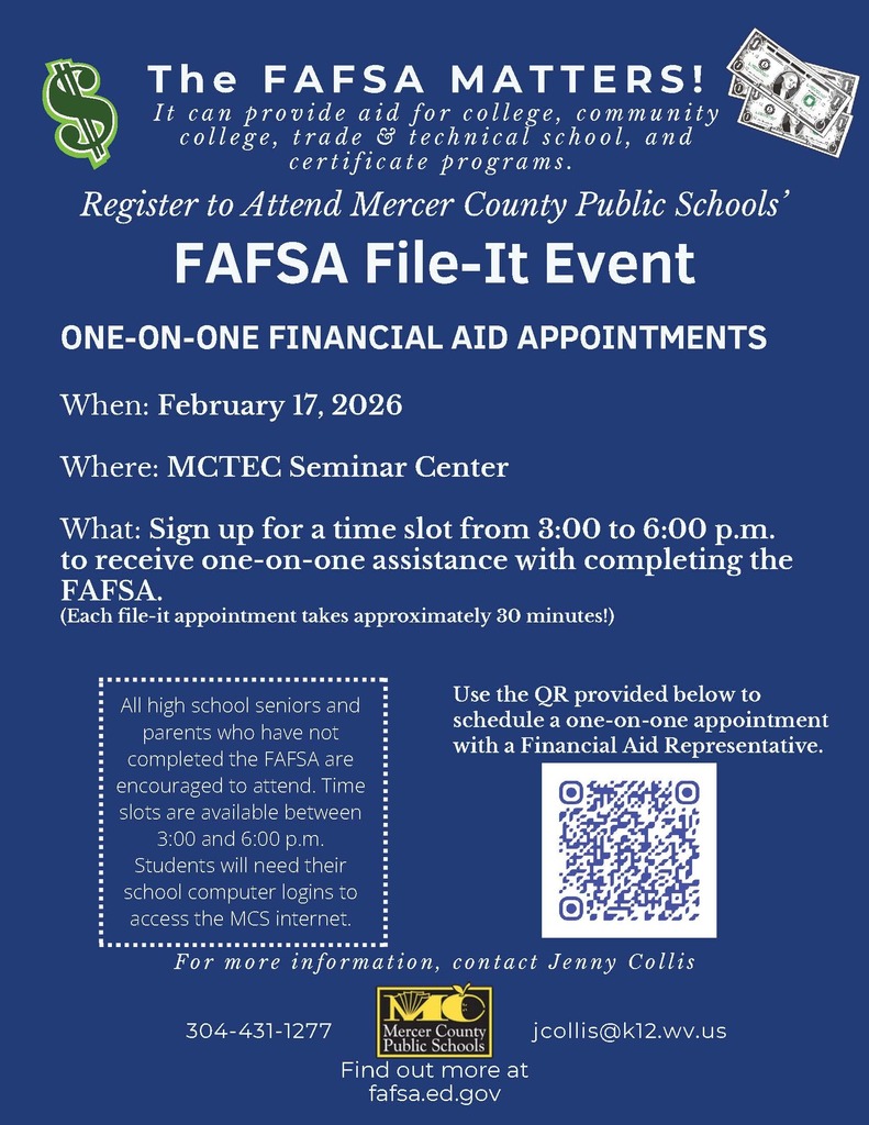 FAFSA Night on February 17, 2026 Flyer. 