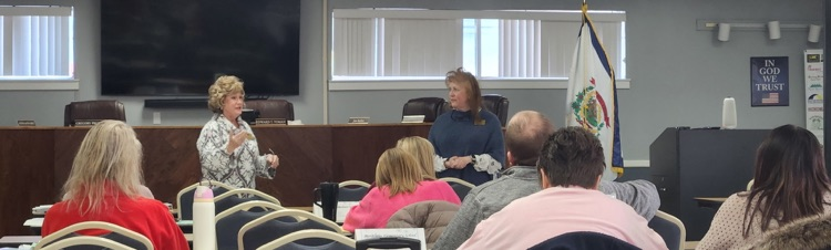 Central Office Title I staff speaking to participants