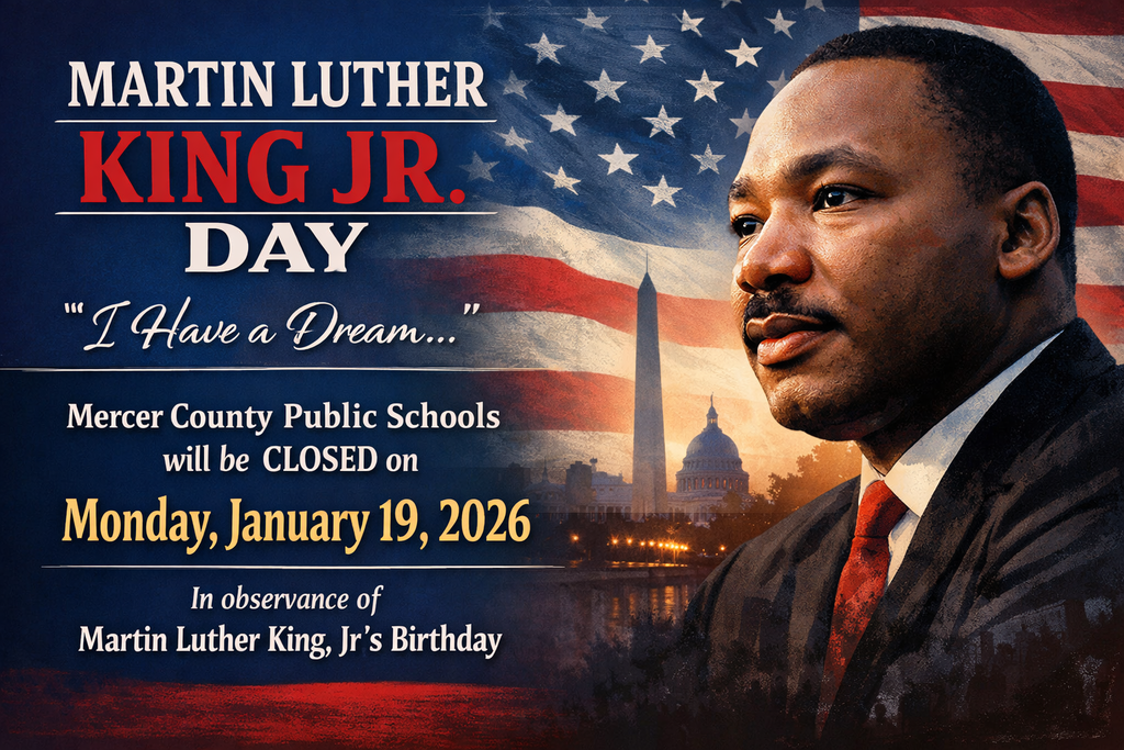 MCPS are closed on Monday, January 19, 2026 in observance of MLK Jr.'s birthday