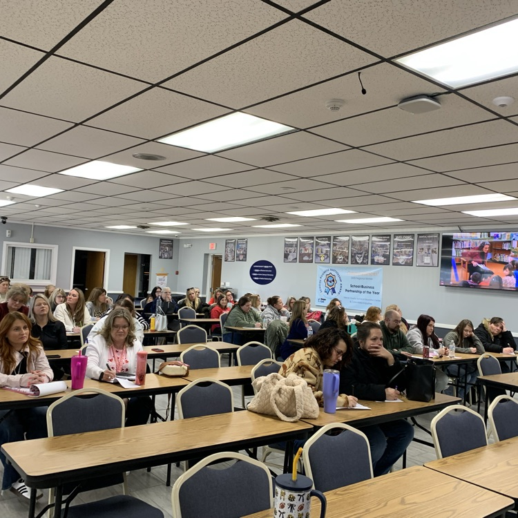 ECCAT training provided by grade levels. the topic was explicit instruction, extraordinary results. all pictures show training participants and presenters