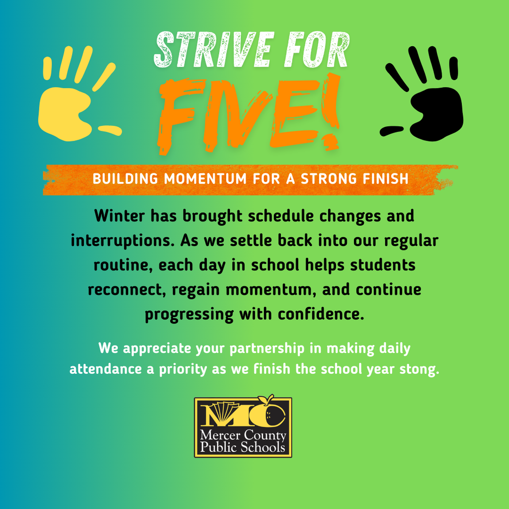 Strive for Five graphic explaining the same information in the post.