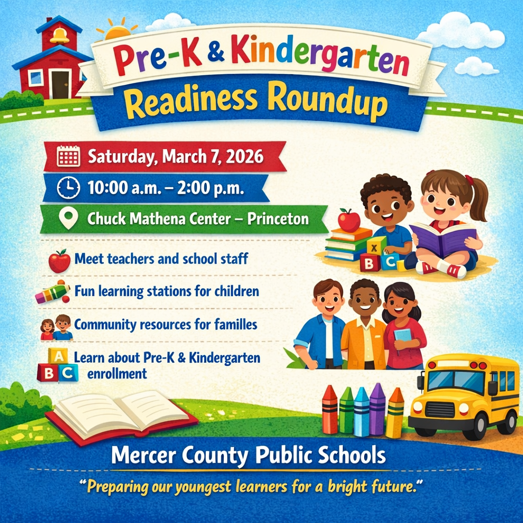 Readiness Roundup will be held on Saturday, March 7, 2026 at the Chuck Mathena Center in Princeton from 10:00 a.m. to 2:00 p.m.