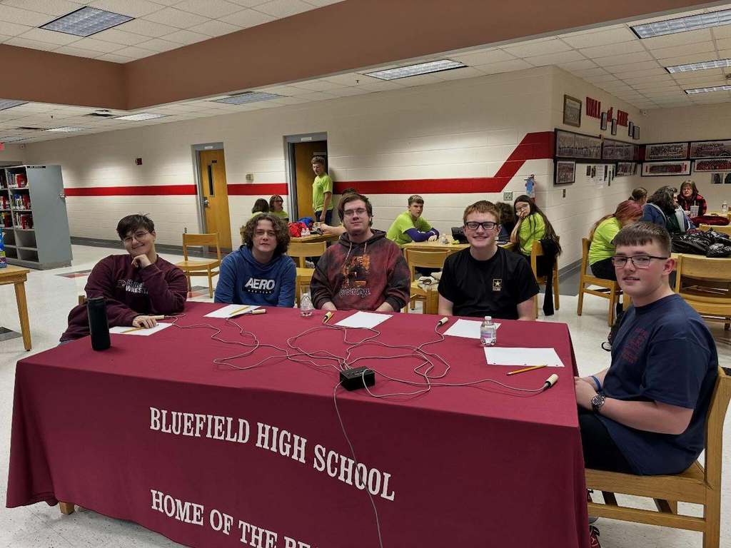 Bluefield High School's Academic Bowl team