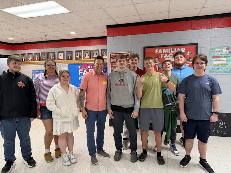 David McCreary with PVHS students 