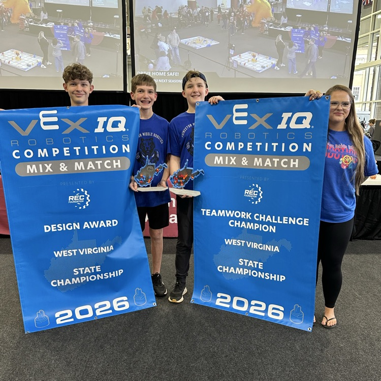 students at the WV VEX Robotics Competition in Fairmont  