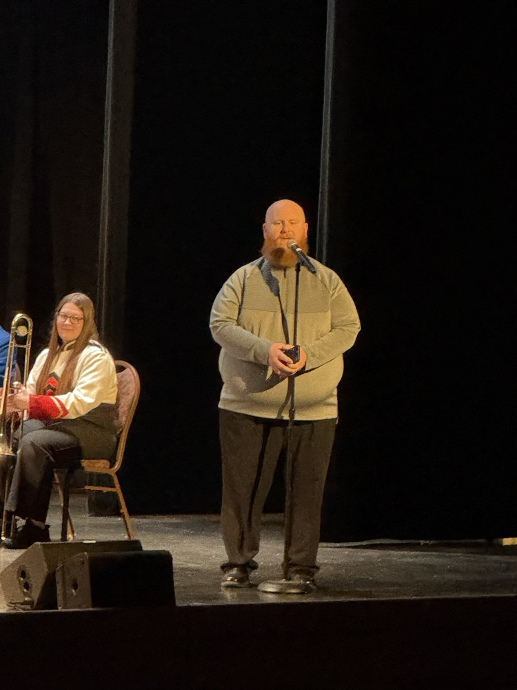2026 All County Band Performance. pictures show the band, directors, and audience members