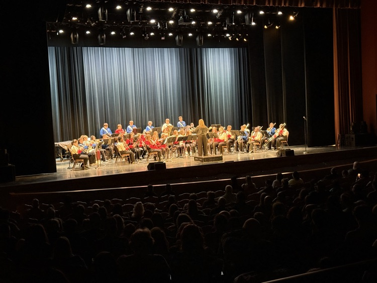 2026 All County Band Performance. pictures show the band, directors, and audience members
