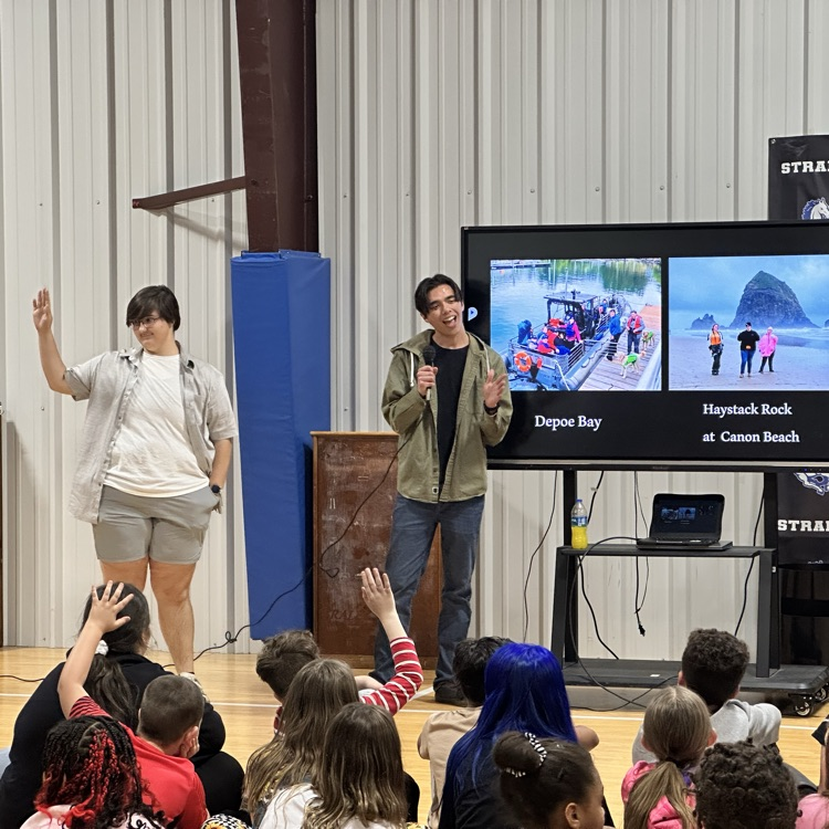 JASON Argonauts presenting to Straley Elementary students about the Argonaut program