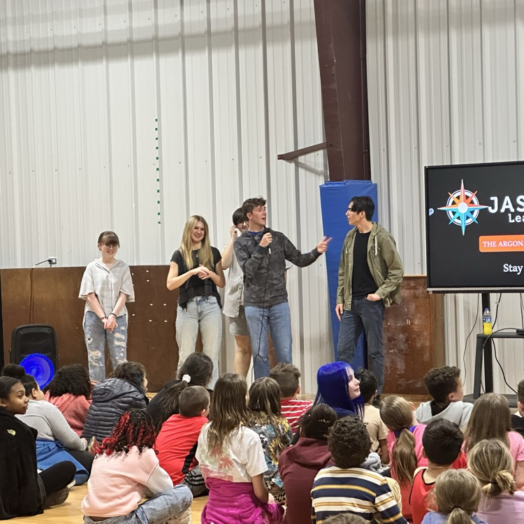 JASON Argonauts presenting to Straley Elementary students about the Argonaut program