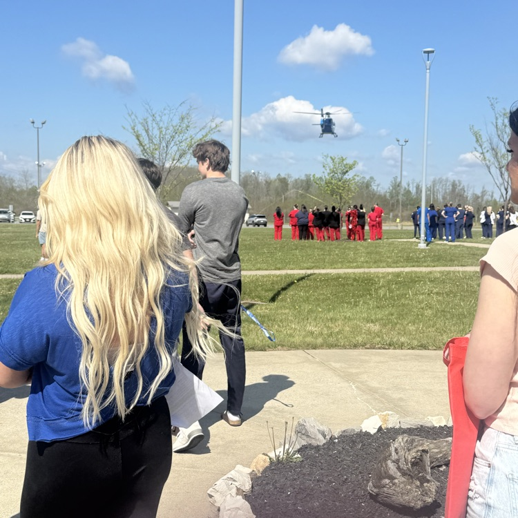 Students exploring healthcare careers at New River Community and Technical College