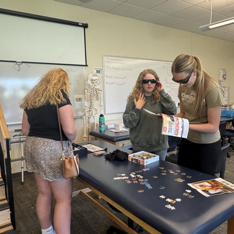 Students exploring healthcare careers at New River Community and Technical College