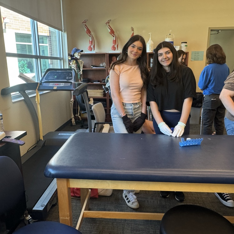 Students exploring healthcare careers at New River Community and Technical College